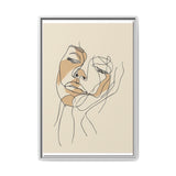 Japandi-Inspired One-Line Ink Art Portrait - Museum Grade Print