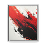 Abstract Fury - Vivid Red & Black Chaos Ink Art Print, 8K
