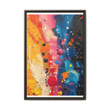 Vibrant Chaos: Abstract Splatter Art Inspired by Pollock - Museum Print