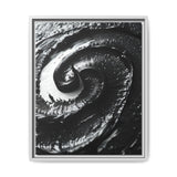 Monochrome Elegance: Abstract Swirl Art Print on Museum Paper