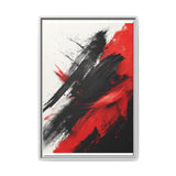 Abstract Energy - Red and Black Acrylic Chaos 8K Art Print