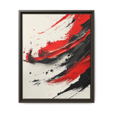 Red & Black Chaos Abstract - High-Detail Modern Art Print, 8K