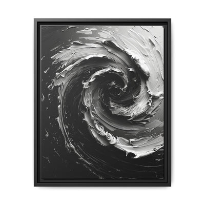 Abstract Swirls Art Print - Monochrome Brushwork Elegance