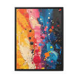 Vibrant Chaos: Abstract Splatter Art Inspired by Pollock - Museum Print