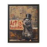 Rebel Rat Top Hat - Banksy-Style Urban Art Print