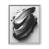 Abstract Monochrome Swirls Art Print - Museum Quality