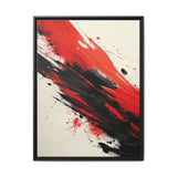 Vivid Red & Black Abstract Chaos - High-Detail 8K Art Print