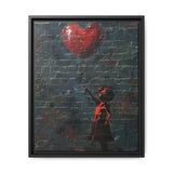 Heart Balloon Child - Banksy-Inspired Artistic Graffiti Print