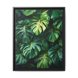 Monstera Dreams - Serene Overhead Leaf Art Print