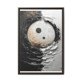 Yin-Yang Impasto Swirl - Monochrome Abstract Fine Art Print