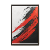 Vivid Red & Black Abstract Chaos - Premium 8K Fine Art Print