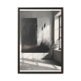 Abstract Elegance: Bold Black and White Brush Stroke Art Print