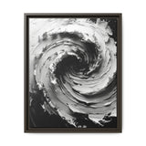 Abstract Swirls in Monochrome - Premium Brush Stroke Canvas Art