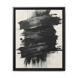 Dynamic Contrast: Bold Abstract Brush Strokes Fine Art Print