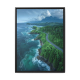 Coastal Highway Embrace - British Columbia Aerial Art Print