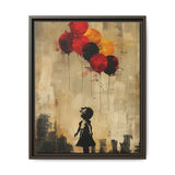 Urban Whimsy: Child & Balloons Banksy-Inspired Fine Art Print