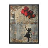 Urban Dreamscape: Child & Balloons - Banksy-Inspired Fine Art Print