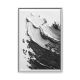 Abstract Swirls Mastery: High-Contrast Black & White Art Print