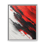 Vivid Chaos: Dynamic Red and Black Abstract Art Print 8K