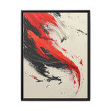 Vivid Red & Black Chaos Abstract Art - Premium 8K Print
