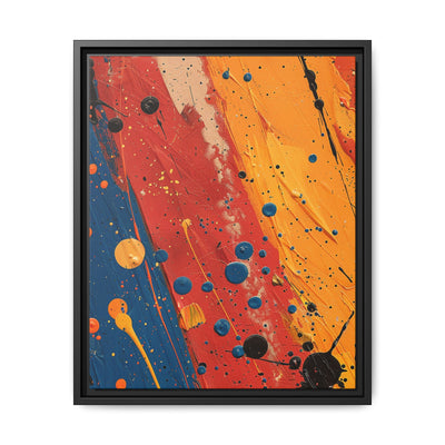 Vibrant Splatter: Pollock-Inspired Abstract Expressionist Print