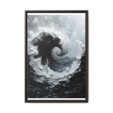Modern Yin-Yang Swirl - High Contrast Abstract Art Print