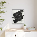 Abstract Monochrome Dynamics - Fine Art Canvas Print