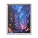 Enchanted Cosmic Forest - Neon Space Art Print, 4K Detail