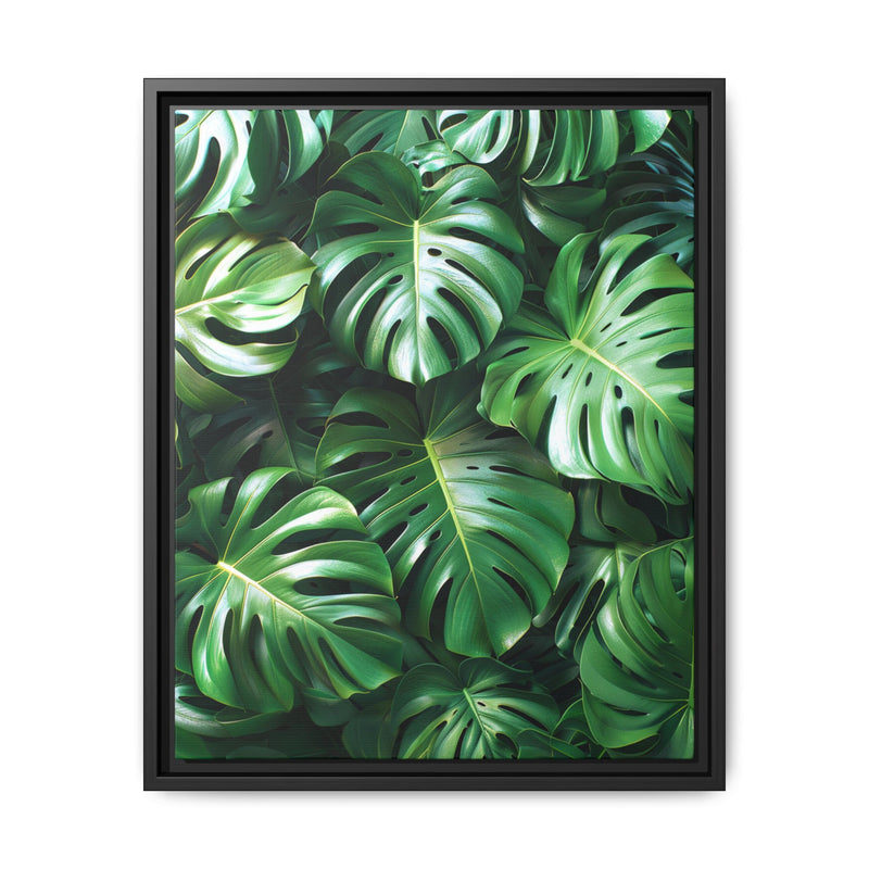 Serene Monstera Delicacy - Overhead Elegance Fine Art Print