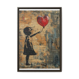 Urban Heartbeat - Banksy-Inspired Vivid Street Art Print
