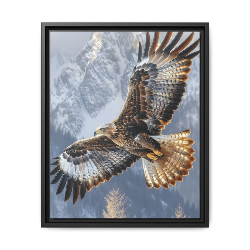 Majestic Sunset Eagle Flight - Premium Mountain Landscape Print