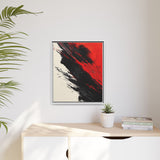 Abstract Red and Black Chaos - High-Detail Ink Art Print
