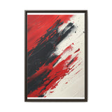 Abstract Red and Black Chaos - High-Detail Modern Art Print