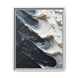 Abstract Swirls Expression - High-Contrast Black & White Art Print