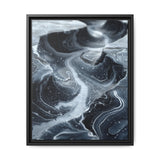 Monochrome Yin-Yang Swirl Art - Impasto Brush Stroke Print
