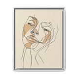 Japandi-Inspired One-Line Ink Art Portrait - Museum Grade Print