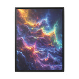 Galactic Garden: Luminous Nebula & Alien Flora Art Print