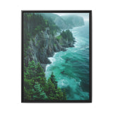Coastal Serenity: Birdseye BC Highway Art Print