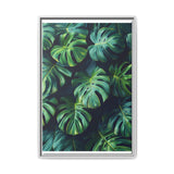 Monstera Dreams - Ethereal Leaves Floating Art Print