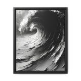 Abstract Swirls & Brushstrokes - Black & White Art Print