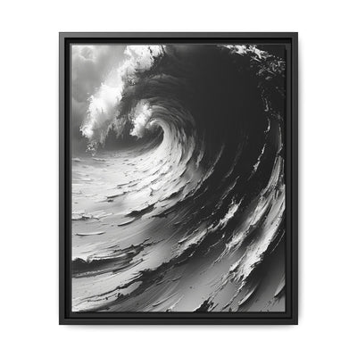Abstract Swirls & Brushstrokes - Black & White Art Print