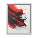 Abstract Energy - Vivid Red and Black Fine Art Print, 8K Detail