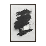 Abstract Monochrome Brushstrokes - Dynamic Canvas Art Print