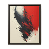 Vivid Red & Black Abstract Chaos - Modern Ink-Acrylic 8K Print