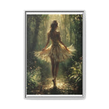 Enchanted Forest Ballerina - Ethereal Sun-Dappled Woodland Print