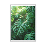 Monstera Delicacy - Ethereal Overhead Leaves Art Print