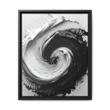 Monochrome Elegance: Abstract Brushwork Art Print
