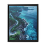 Coastal Serenity: Birdseye View of BC Highway - Premium Art Print