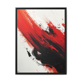 Abstract Fury - Vivid Red & Black Chaos Ink Art Print, 8K