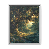 Twilight Enchantment: Majestic Oaks & Firefly Glow - Fine Art Print